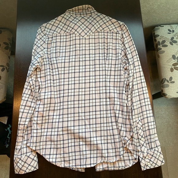 Levi’s Tailored Fit Long Sleeve Snap Plaid - Picture 2 of 6